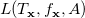 upper L left parenthesis upper T Subscript bold x Baseline comma f Subscript bold x Baseline comma upper A right parenthesis