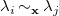 lamda Subscript i Baseline tilde Subscript bold x Baseline lamda Subscript j