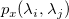p Subscript x Baseline left parenthesis lamda Subscript i Baseline comma lamda Subscript j Baseline right parenthesis