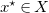 x Superscript star Baseline element of upper X