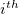 i Superscript t h