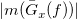 StartAbsoluteValue m left parenthesis ModifyingAbove upper G With bar Subscript x Baseline left parenthesis f right parenthesis right parenthesis EndAbsoluteValue