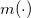 m left parenthesis dot right parenthesis