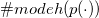 number sign m o d e h left parenthesis p left parenthesis dot right parenthesis right parenthesis