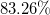 83.26 percent sign
