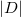 StartAbsoluteValue upper D EndAbsoluteValue