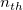 n Subscript t h