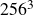 256 cubed