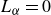 upper L Subscript alpha Baseline equals 0