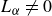 upper L Subscript alpha Baseline not equals 0