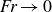 italic Fr right arrow 0