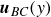 bold italic u Subscript italic BC Baseline left parenthesis y right parenthesis