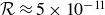 script upper R almost equals 5 times 10 Superscript negative 11