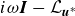 i omega bold italic upper I minus script upper L Subscript bold italic u Sub Superscript asterisk