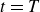 t equals upper T