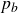 p Subscript b