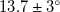 13.7 plus or minus 3 Superscript ring