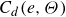 upper C Subscript d Baseline left parenthesis e comma normal upper Theta right parenthesis
