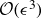 script upper O left parenthesis epsilon cubed right parenthesis