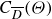 upper C Subscript upper D overbar Baseline left parenthesis normal upper Theta right parenthesis