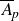 upper A overbar Subscript p