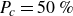 upper P Subscript c Baseline equals 50 percent sign
