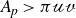 upper A Subscript p Baseline greater than pi script u script v