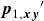 bold italic p Subscript 1 comma bold italic x bold italic y Baseline prime