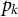 p Subscript k