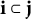 bold i subset of bold j