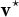 bold v Superscript star
