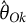 ModifyingAbove theta With caret Subscript upper O k