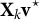 bold upper X Subscript k Baseline bold v Superscript star
