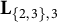 bold upper L Subscript StartSet 2 comma 3 EndSet comma 3