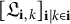 left bracket German upper L Subscript bold i comma k Baseline right bracket Subscript bold i vertical bar k element of bold i