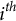 i Superscript t h