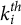 k Subscript i Superscript t h