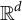 double struck upper R Superscript d
