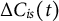 normal upper Delta upper C Subscript i s Baseline left parenthesis t right parenthesis