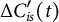 normal upper Delta upper C prime Subscript i s Baseline left parenthesis t right parenthesis