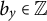 b Subscript y Baseline element of double struck upper Z