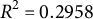 upper R squared equals 0.2958