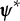 bold italic psi Superscript asterisk