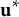 bold u Superscript asterisk