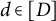 d element of left bracket upper D right bracket
