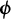 bold italic phi