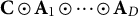 bold upper C circled dot bold upper A 1 circled dot midline horizontal ellipsis circled dot bold upper A Subscript upper D