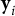 bold y Subscript i