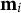 bold m Subscript i