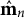 ModifyingAbove bold m With caret Subscript n